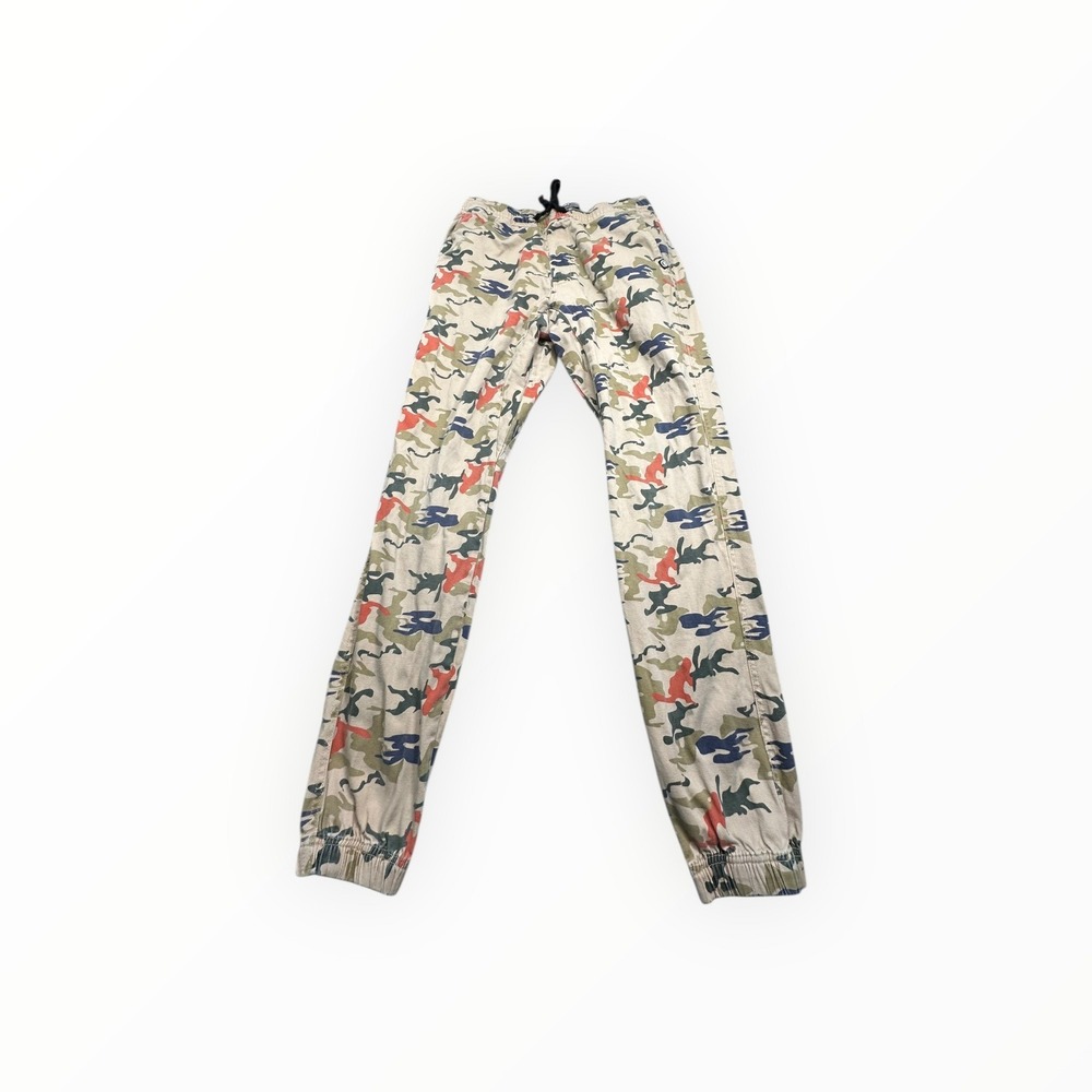 Ecko Unltd Joggers Mens 30‎ Tan Camo Skinny Fit Drawstring Elastic Cuff Pants
